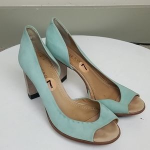 Masiero Handmade OPEN Toe Suede Pumps